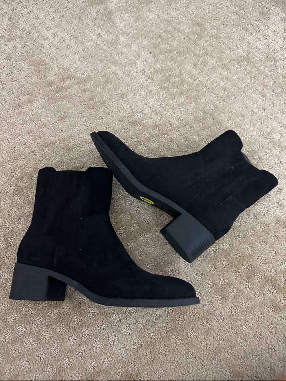 Brand new suede booties